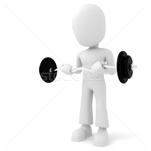 Nie opis człowiek sportu dziedzinie mięśni Zdjęcia stock © digitalgenetics
