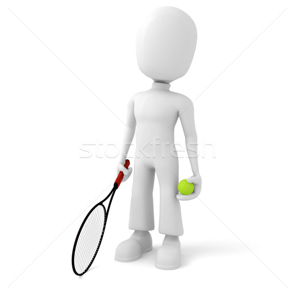Nie opis człowiek sportu dziedzinie tenis Zdjęcia stock © digitalgenetics