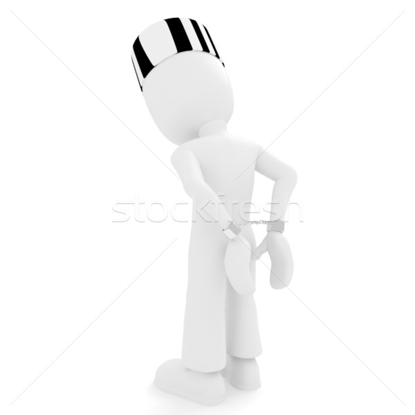 3d man handcuffed Stock photo © digitalgenetics