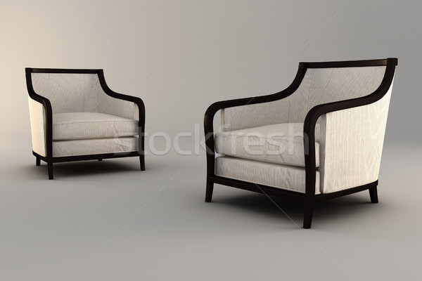3D sillón estudio hacer casa fondo Foto stock © digitalgenetics