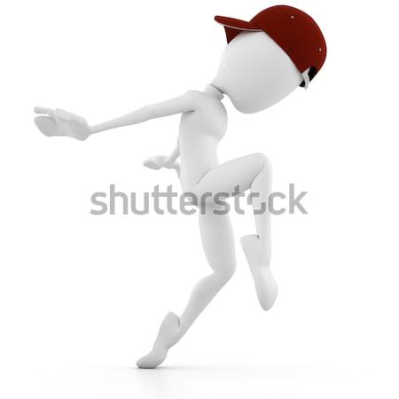 3d man formation homme heureux fond [[stock_photo]] © digitalgenetics