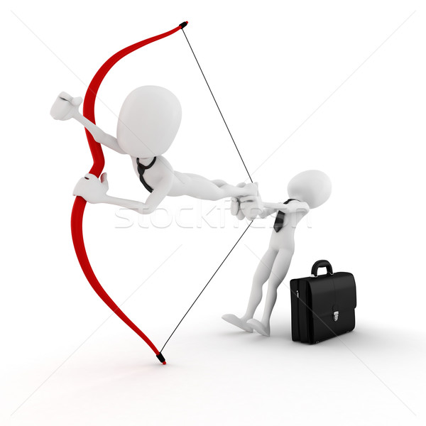 3d man launching  in to business Stock photo © digitalgenetics