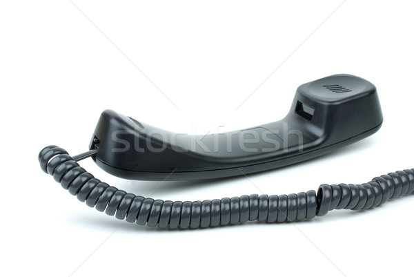 Black phone handset Stock photo © digitalr