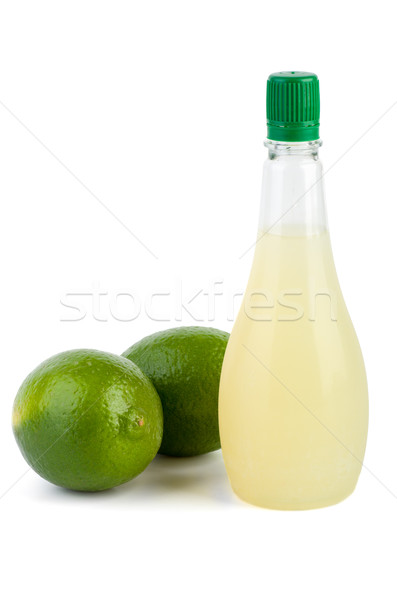 Dos botella jugo aislado blanco alimentos Foto stock © digitalr