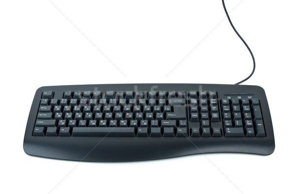 Black ergonomic computer keyboard Stock photo © digitalr