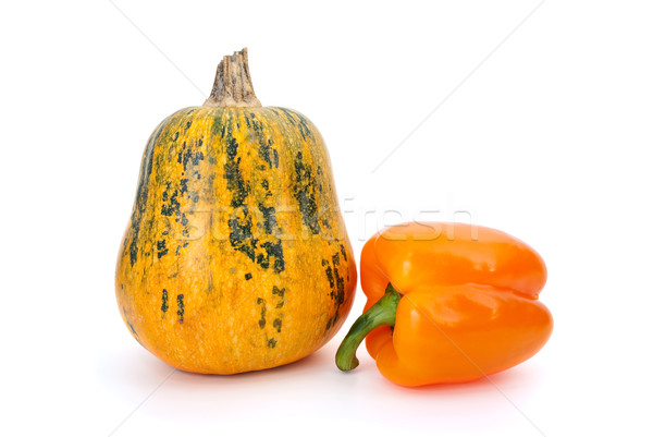 Pumpkin and orange bell pepper Stock photo © digitalr