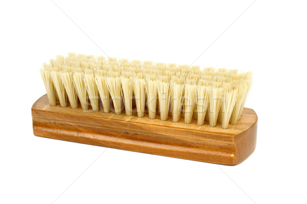 New clothes (or shoe) brush with wooden handle Stock photo © digitalr