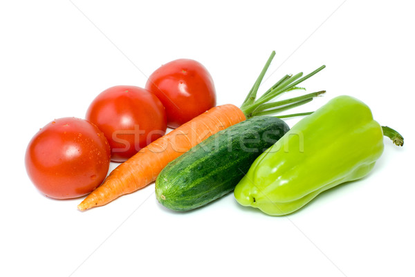 Tomatoes, carrot, cucumber and sweet pepper Stock photo © digitalr