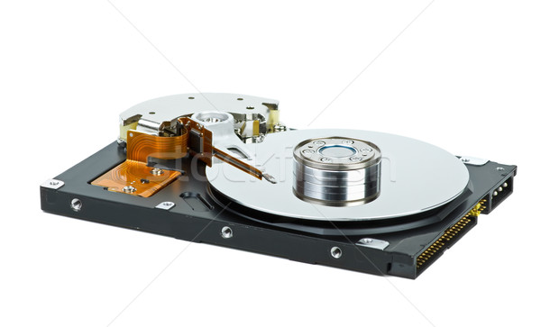 Stock photo: Hard disk drive with cover removed