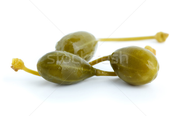 Macro shot of three capers fruits Stock photo © digitalr