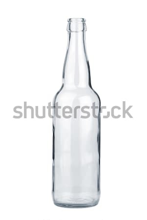 üres átlátszó sörösüveg izolált fehér sör Stock fotó © digitalr