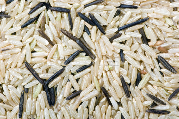 White and black uncultivated rice Stock photo © digitalr