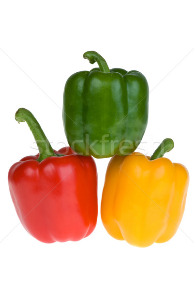 Red, green and yellow bell peppers Stock photo © digitalr