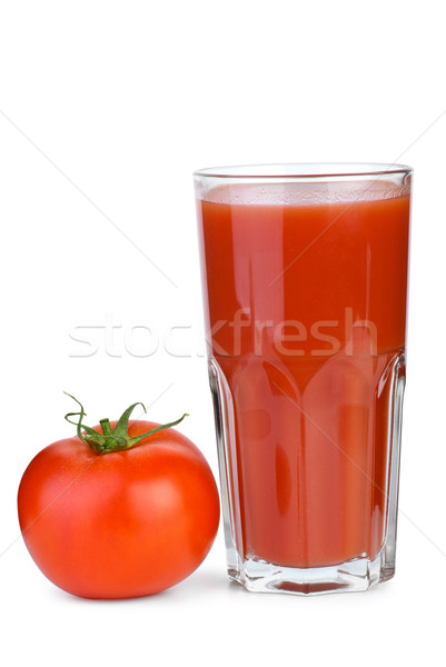Tomatensap rijp vers tomaat geïsoleerd Stockfoto © digitalr