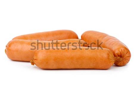 Sausages wrapped in plastic cover Stock photo © digitalr