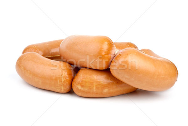 Pile of sausages isolated on the white background Stock photo © digitalr