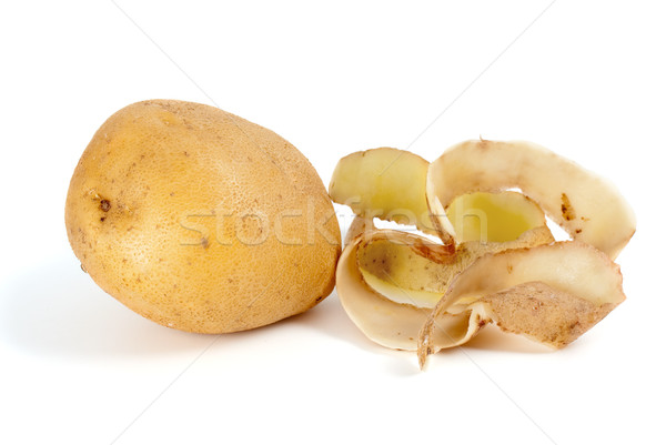 Krumpli héj izolált fehér Stock fotó © digitalr