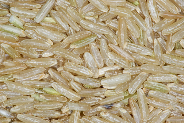 Cooking ingredients: Brown rice close-up Stock photo © digitalr