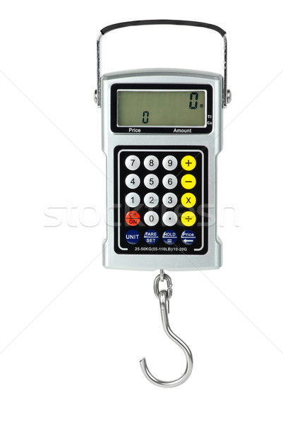 Digital fishhook scales with built-in calculator Stock photo © digitalr