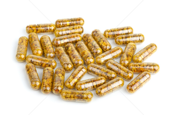 Pile of homeopathic pills with bee pollen Stock photo © digitalr