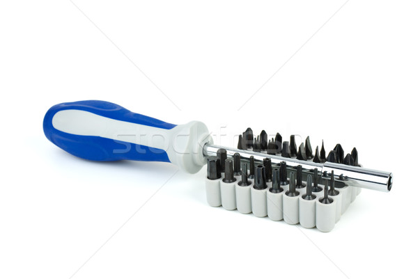 Universal screwdriver and set of bits Stock photo © digitalr