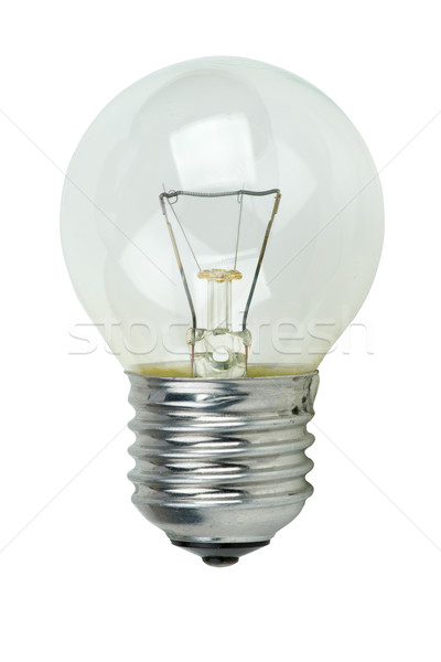 Kicsi volfrám villanykörte izolált fehér üveg Stock fotó © digitalr