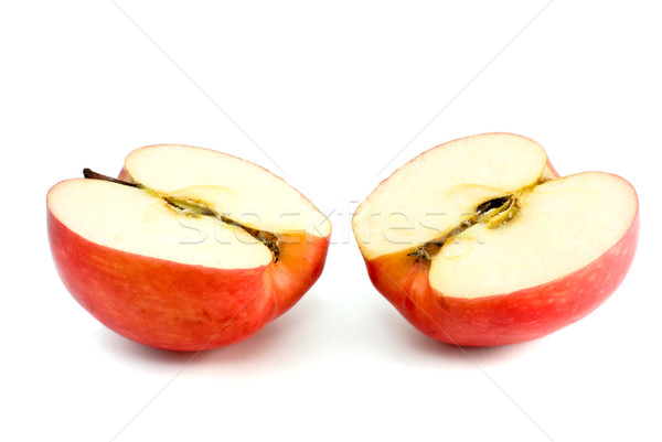 Two red apple halves Stock photo © digitalr