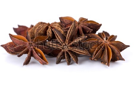 Spices: close-up shot of dried-up anise-tree inflorescences macro Stock photo © digitalr