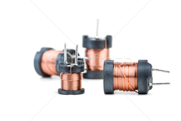 Four tiny inductors Stock photo © digitalr