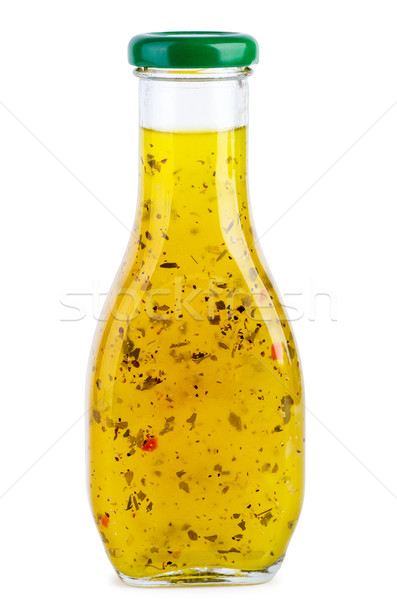 Vidrio botella italiano salsa picante hierbas Foto stock © digitalr