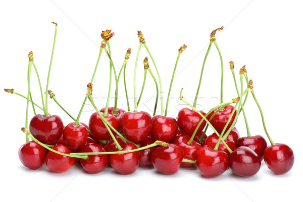 Some red cherries with stalks Stock photo © digitalr