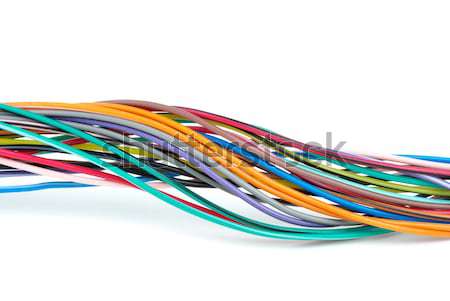 Bunch of different colored wires Stock photo © digitalr