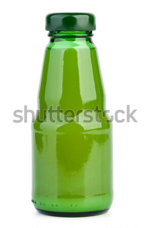 Vidrio botella cal jugo aislado blanco Foto stock © digitalr