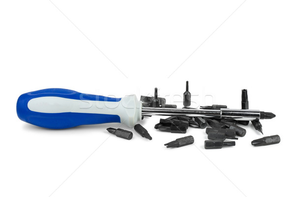 Universal screwdriver and set of bits Stock photo © digitalr