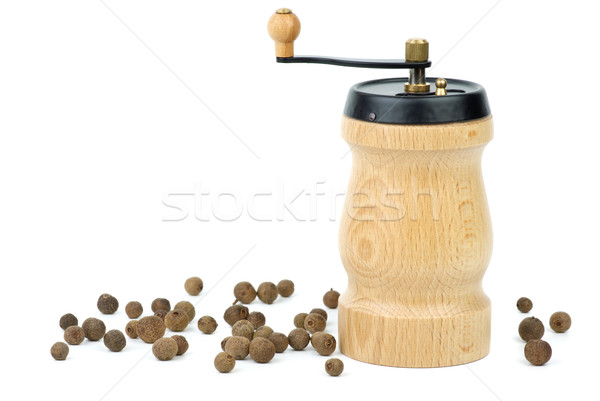 Wooden spice handmill and allspice  Stock photo © digitalr