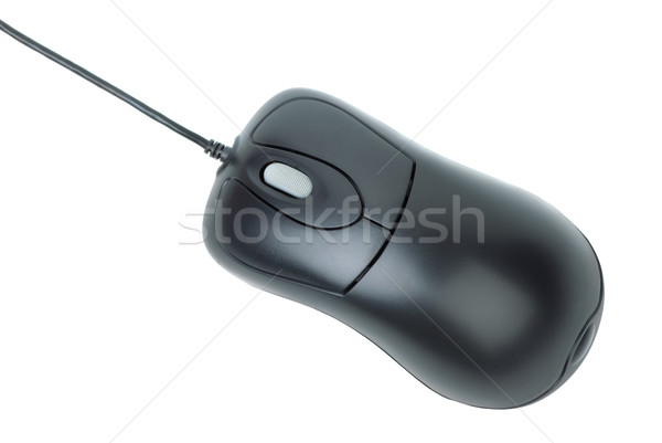 Modern siyah bilgisayar fare yalıtılmış beyaz bilgisayar Stok fotoğraf © digitalr