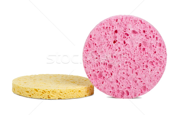 Pink and yellow cosmetic sponges Stock photo © digitalr