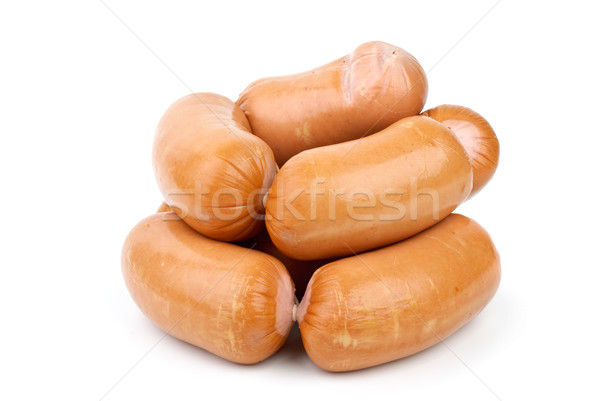 Pile of sausages isolated on the white background Stock photo © digitalr