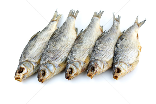 Five dried sea roach fishes Stock photo © digitalr