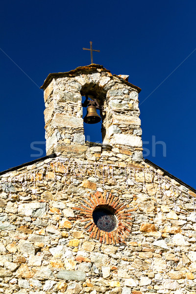 Foto stock: Atravessar · velho · capela · Espanha · edifício · parede