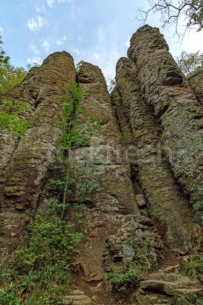 Columnar basalt at Hungary,Badacsony Stock photo © digoarpi