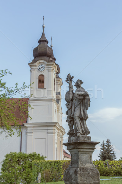 Vew of Tihany Abbey at Lake Balaton in Hungary Stock photo © digoarpi