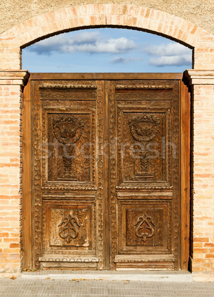Old door Stock photo © digoarpi