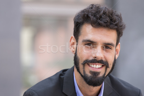 Young man with beard Stock photo © digoarpi