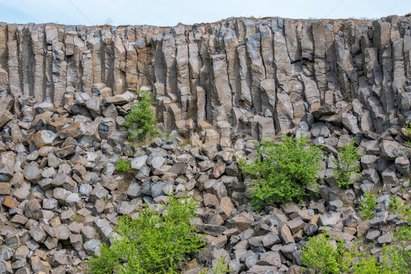 Interesting columnar basalt Stock photo © digoarpi