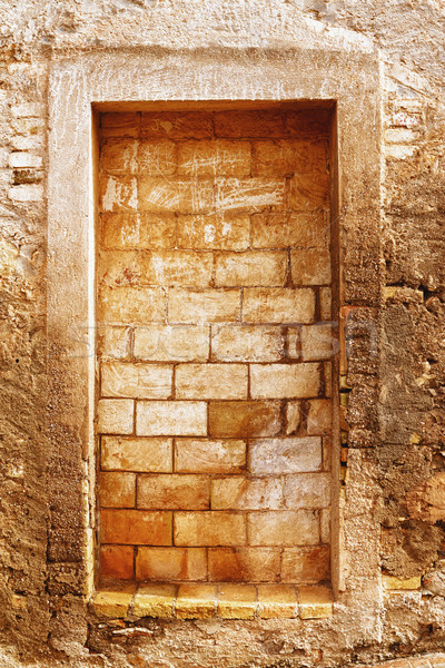 Fermé porte maison bâtiment rue maison [[stock_photo]] © digoarpi