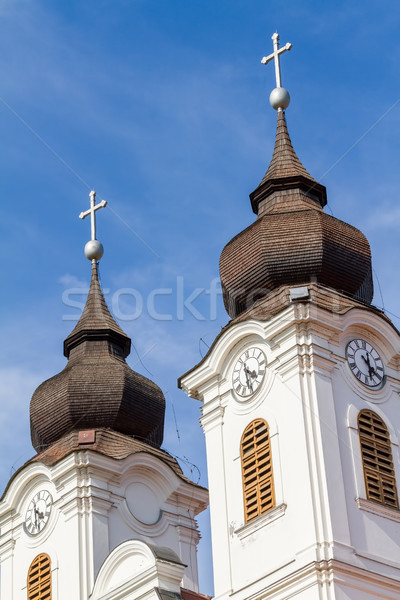 Nice hongrois église faible village Hongrie Photo stock © digoarpi