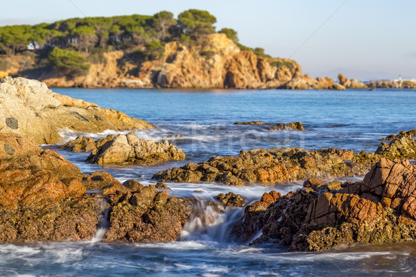 Nice landscape of the Spanish coastal in Costa Brava, Playa de A Stock photo © digoarpi
