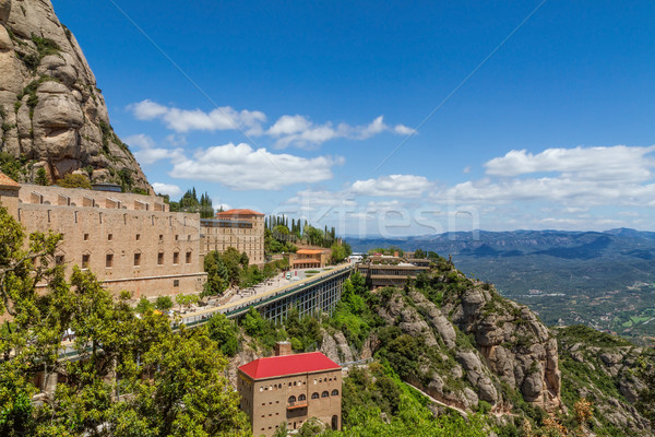 Tall mountain around the monastery of Santa Maria de Montserrat  Stock photo © digoarpi