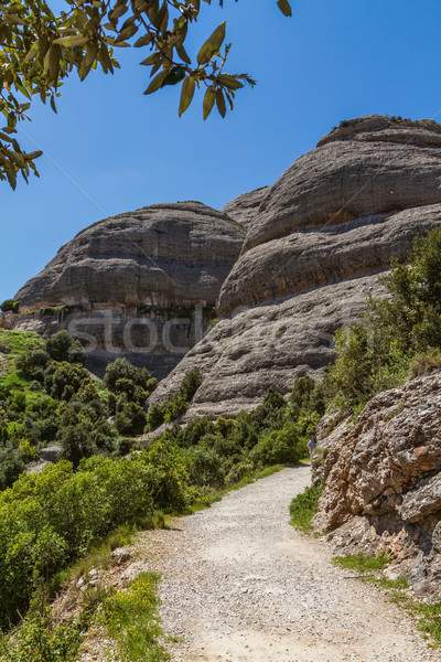 Montserrat mountains road, Spain Stock photo © digoarpi